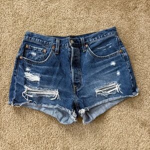 Levi's Classic Blue Jean Shorts